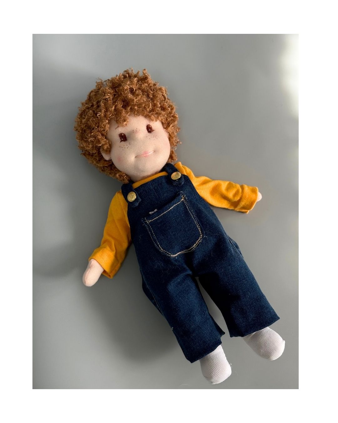 Handmade Boy in denim dress (Lagre)