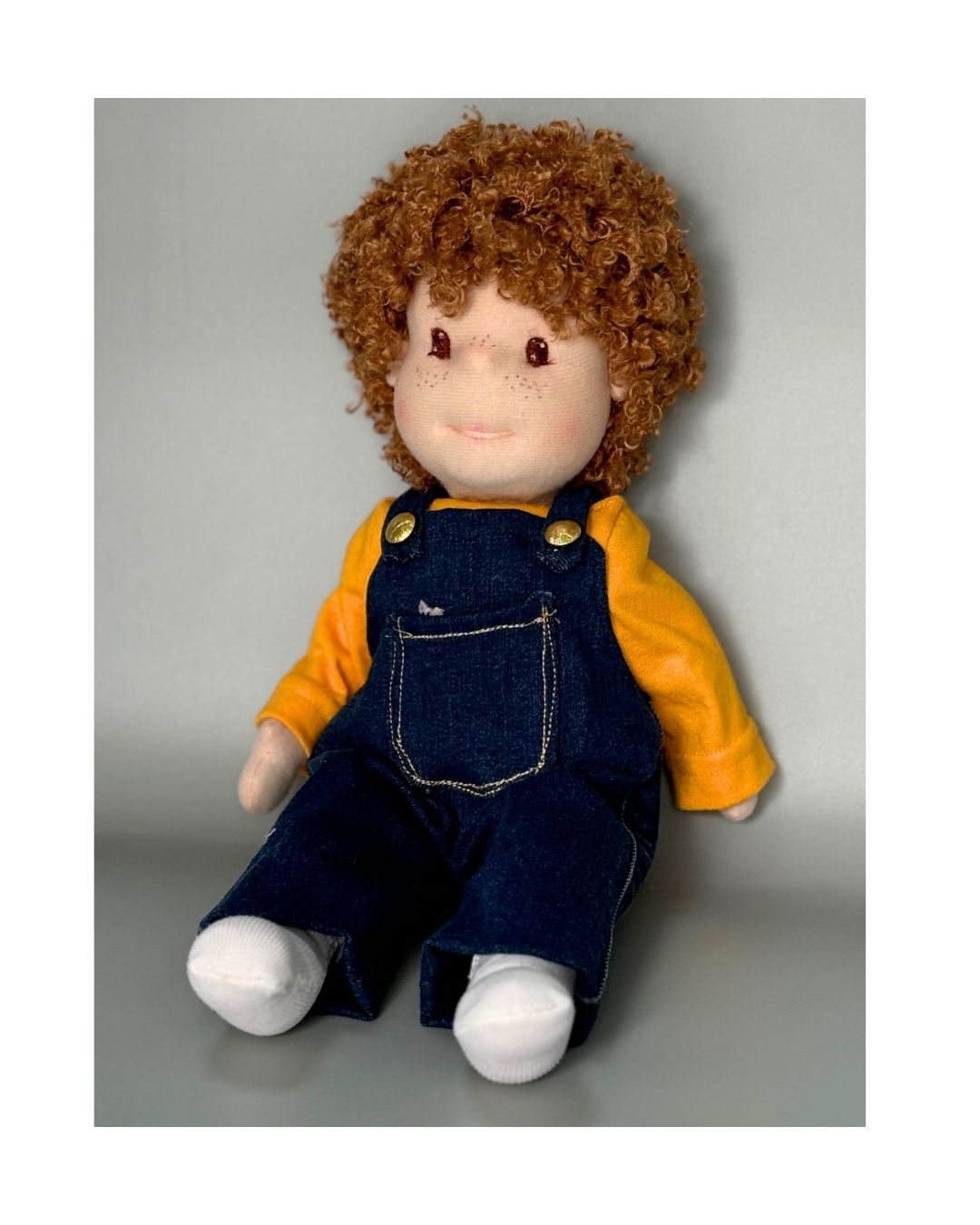 Handmade Boy in denim dress (Lagre)