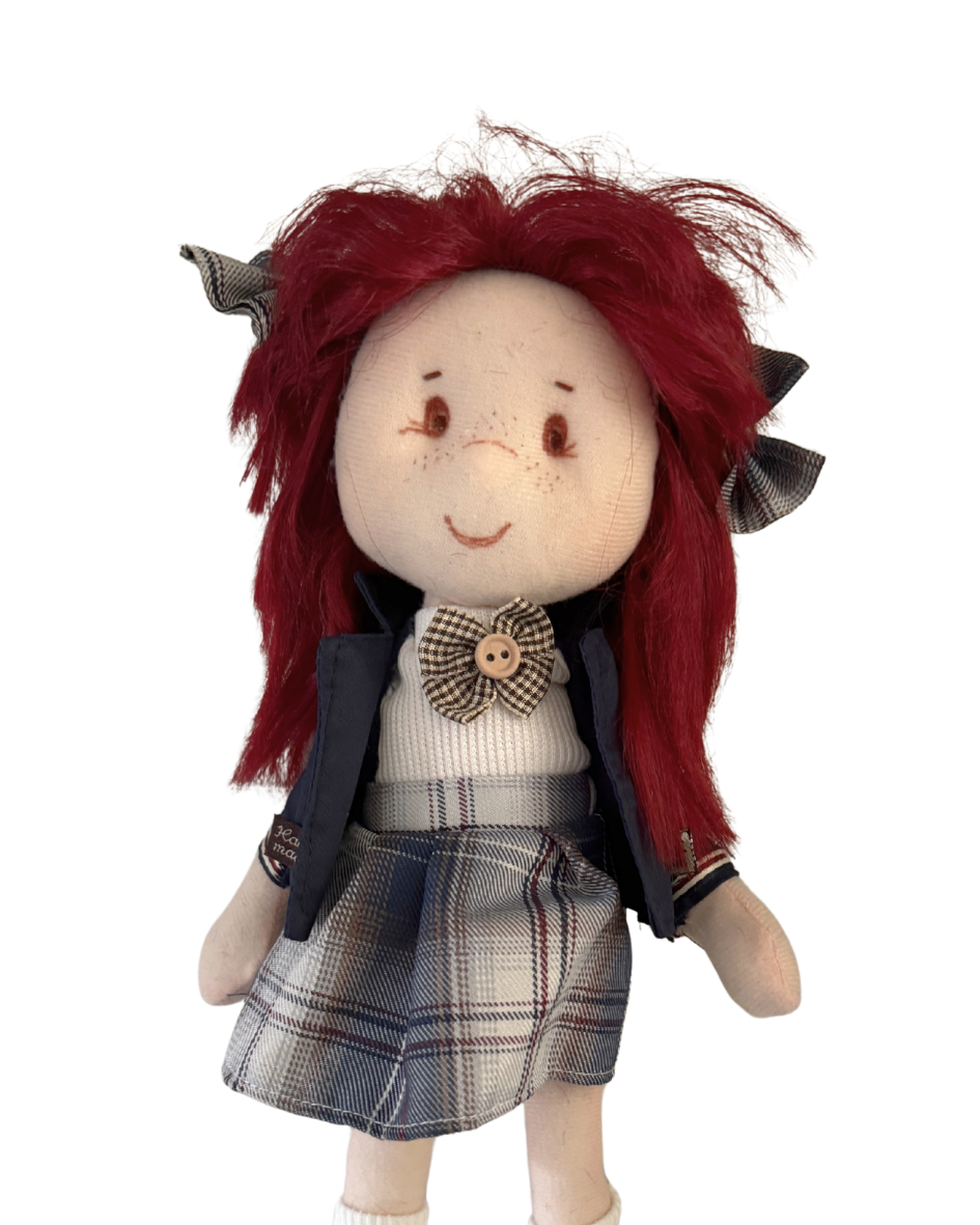 Little Handmade doll (school uniform)